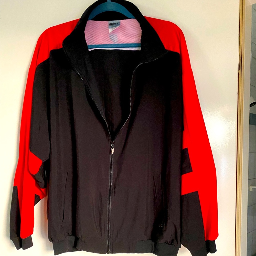 PRINCE SPORTSWEAR light Windbreaker Jacket  Sz L.
